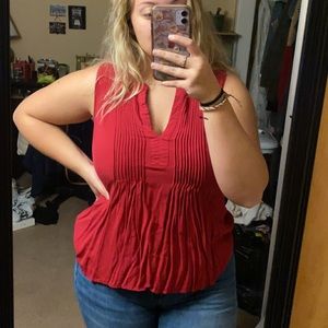 Cute V neck tank top